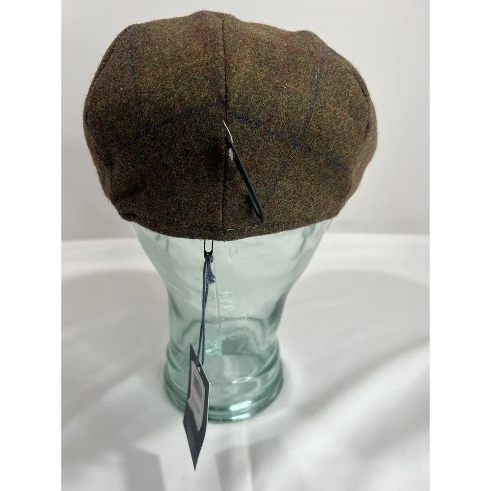 John Lewis Paddy Hat Mens Brown Plaid Quilted Lined‎ Heritage Classic